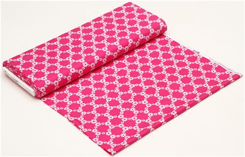 pinker Blumen Stoff mit Blumenmuster von Michael Miller USA 3