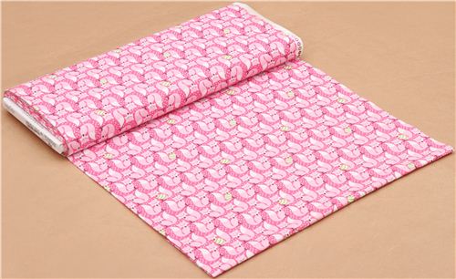pinker Fuchs Winter Weihnachts Stoff Festive Forest Michael Miller 3