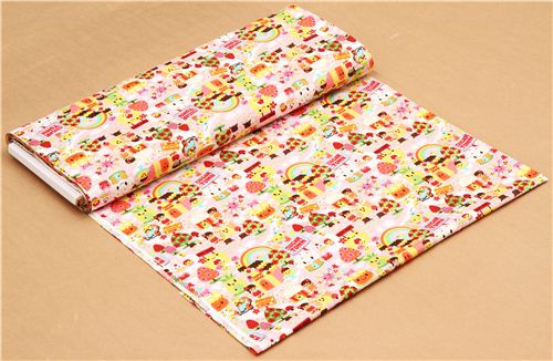pink kawaii candy town fabric Trans-Pacific Textiles 3