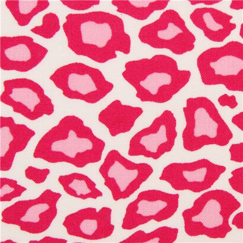 pink leopard print fabric by Robert Kaufman - Dots, Stripes, Checker ...