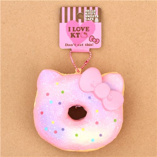 pink light purple colorful dot Hello  Kitty  donut  squishy  