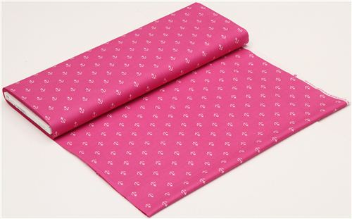pink maritime anchor fabric by Michael Miller  3