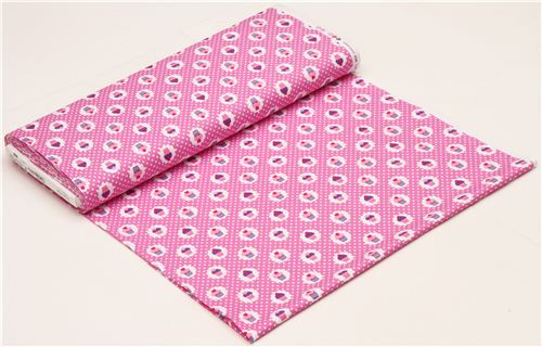 pink mini cupcakes fabric by Michael Miller USA dots 3