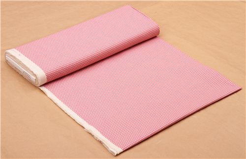 pink mini heart Canvas fabric Kokka Japan 3