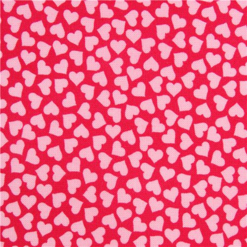 pink mini hearts fabric par Robert Kaufman from the USA 2