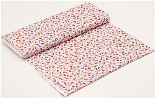 pink mini ice cream cone fabric by Timeless Treasures 3