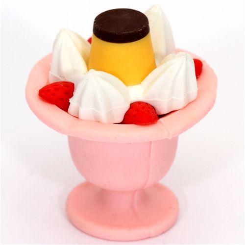 pink parfait ice cream cup eraser Japan Iwako modeS4u