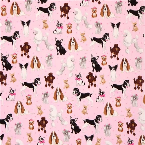 Dogs Faces in White from Whiskers and Tails --- Robert Kaufman Fabrics –  Three Little Birds Sewing Co.