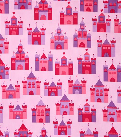 pink purple princess palace fabric Spring par Robert Kaufman USA 3