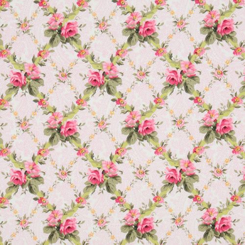 pink roses Michael Miller fabric French Journal 2
