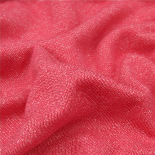 Tissu en jersey uni rose Tissu