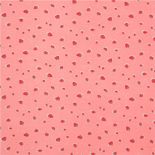 pink strawberry fruit birch organic fabric Everyday Party 2