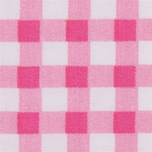pink-white checkered Michael Miller fabric Picnic 1