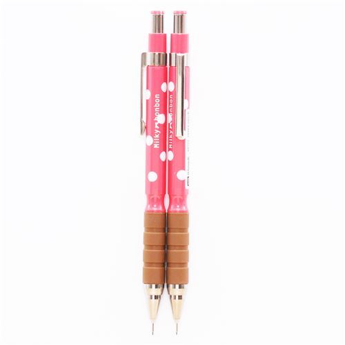 Pinker Weisser Punkt Mechanischer Bleistift Mit Radiergummi Von Mind Wave Modes4u