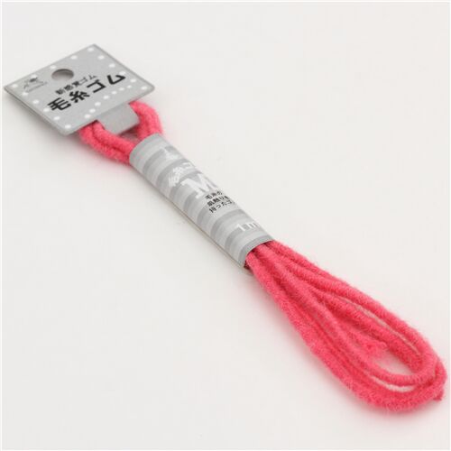 pink wool elastic cord 1m from Japan 2