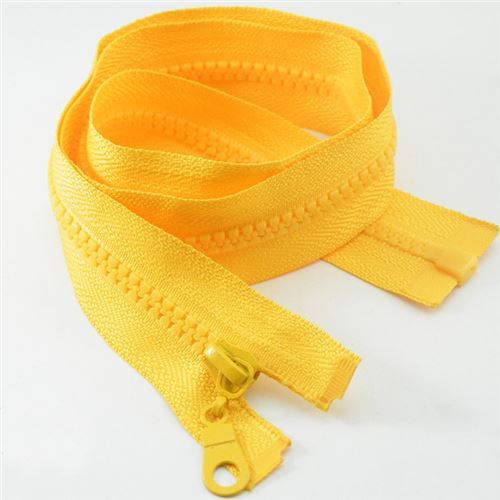plastic zipper in light orange for sewing modeS4u