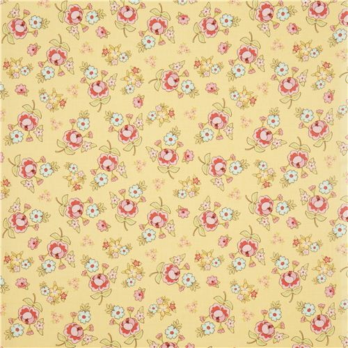pretty yellow flower fabric from the USA by Riley Blake 2