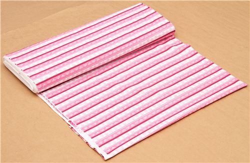 princess crown fabric pink USA Crown Stripes 3