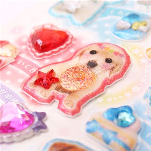 puffy stickers from Japan animal dog puppy Crux modeS4u