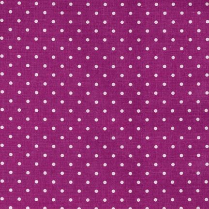purple Michael Miller dot fabric Pinhead 1