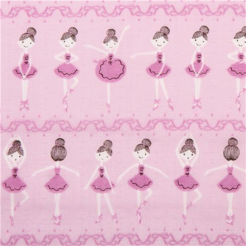purple Shinzi Katoh double gauze ballet lesson ballerina fabric from Japan Fabric