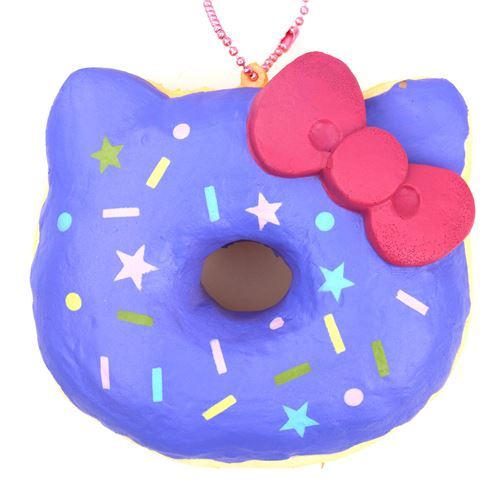 purple colorful star shape Hello Kitty donut squishy charm - modeS4u