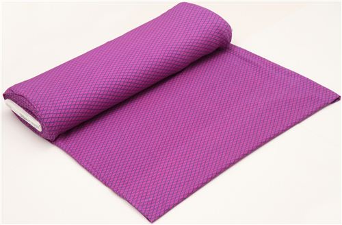 purple diamond pattern Michael Miller interlock fabric 3
