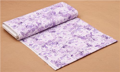 purple fairy butterfly castle glitter fabric Michael Miller USA 6
