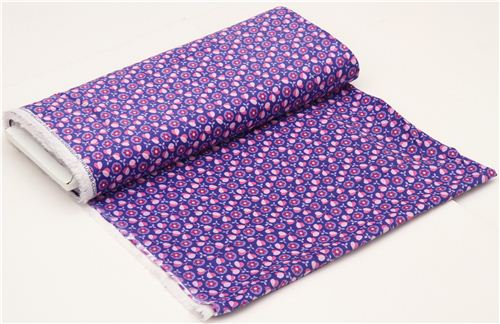 purple flower corduroy fabric pink flower Timeless Treasures 3