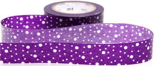 Purple Mt Washi Masking Tape Deco Tape With Dots Washi Masking Tapes Deco Tapes Stationery