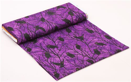 purple owl Halloween fabric Stonehenge Fright Night 3
