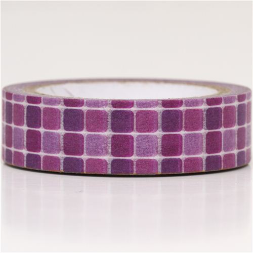 purple tile pattern Washi Masking Tape deco tape Washi Masking Tapes