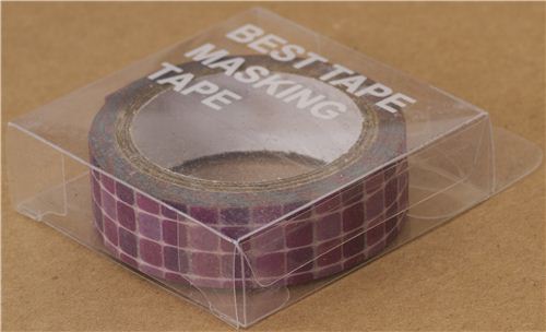 Purple Tile Pattern Washi Masking Tape Deco Tape Washi Masking Tapes Deco Tapes Stationery