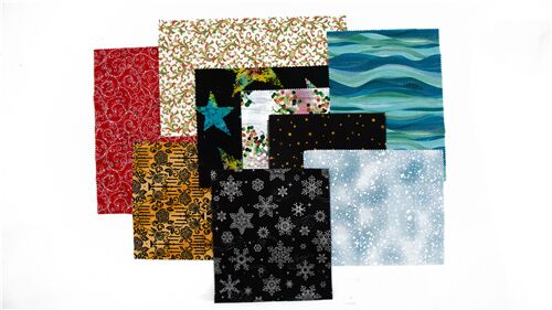 Lote de telas un cuarto de kilo retazos para quilting restos 5