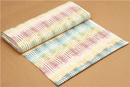 rainbow color Michael Miller stripes fabric  3