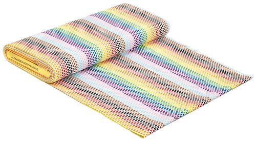 Rainbow Stripe Fabric 100% Cotton Material ** PRIDE ** Multi