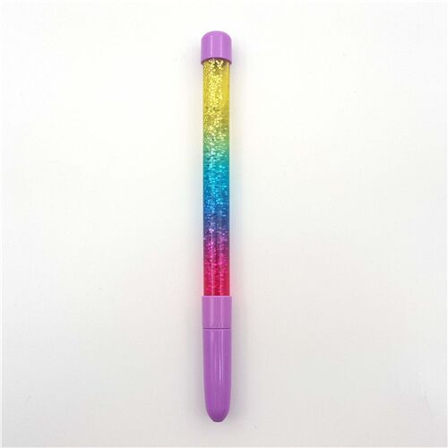 rainbow liquid ballpoint pen in purple - modeS4u