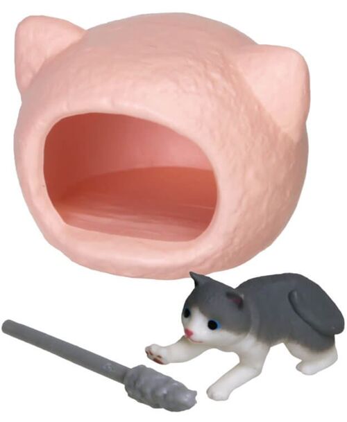 Jouet Capsule Chat Dans Une Litiere Cat Cat Houses Gashapon Choisi Au Hasard Modes4u