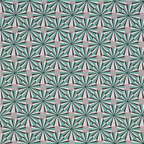 ray circle knit fabric emerald green Robert Kaufman 2
