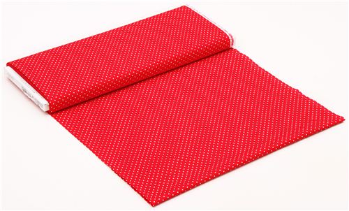 red Michael Miller dot fabric Pinhead Fabric by Michael Miller - modes4u