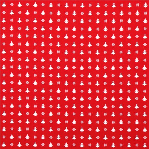 roter Norweger Baum Weihnachts Stoff Winter Essentials II 2