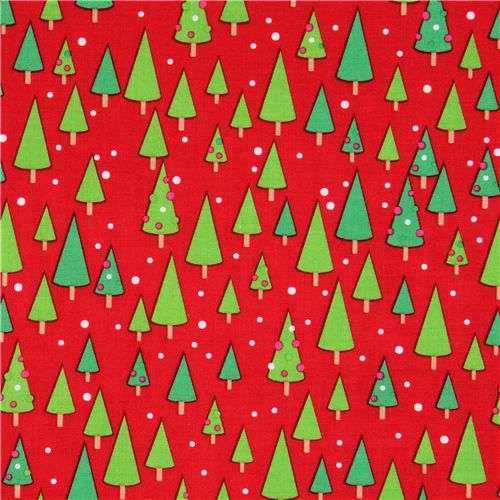 red Riley Blake Christmas fabric Christmas tree 2