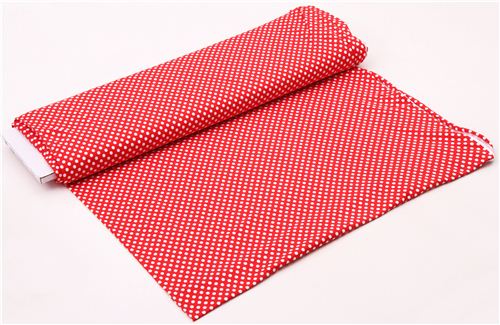 red Riley Blake polka dot knit fabric from the USA 3
