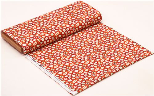 red Riley Blake speech bubble comic fabric 'Talk' 4