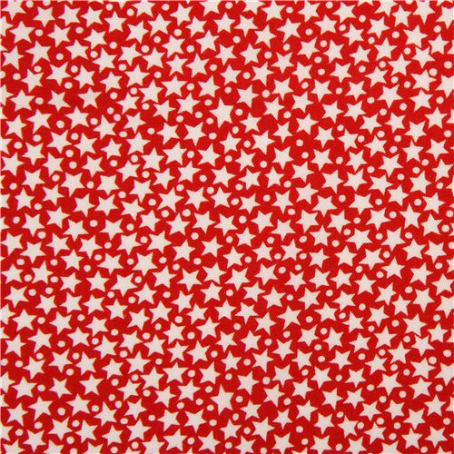 red Timeless Treasures stars fabric from the USA 2