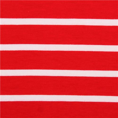 red and white stripe knit fabric Riley Blake Fabric by Riley Blake