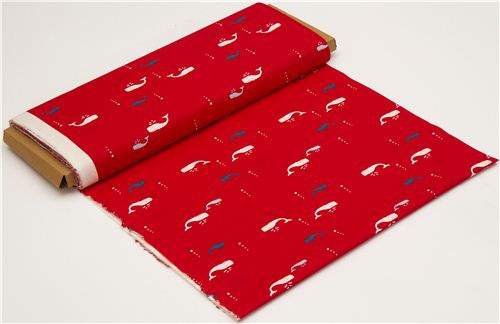 red birch whale organic fabric Whale Watch 3