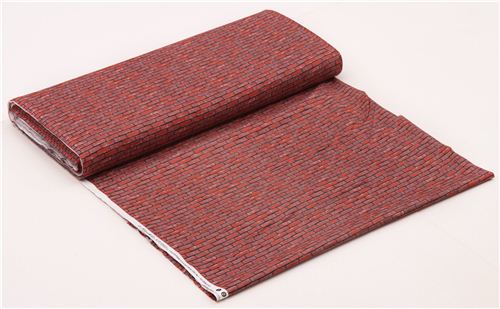 red brick wall fabric Landscape Medley Elizabeth's Studio 4