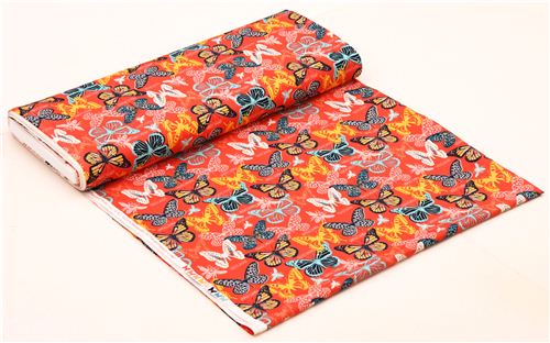 red butterfly fabric Timeless Treasures Toccata 3