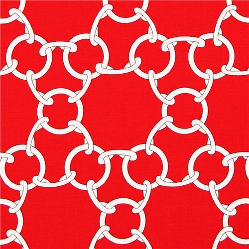red chain link fabric by Michael Miller Dots, Stripes, Checker